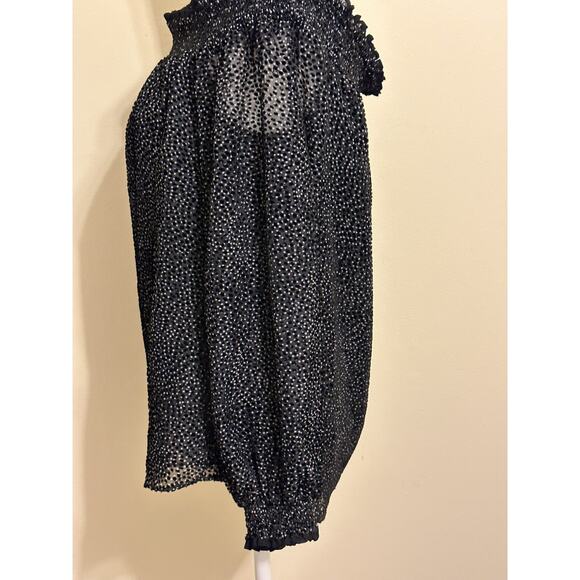 White House Black Market Blouse Top Off The Shoulders Summer Blouse Size M - Picture 4 of 12